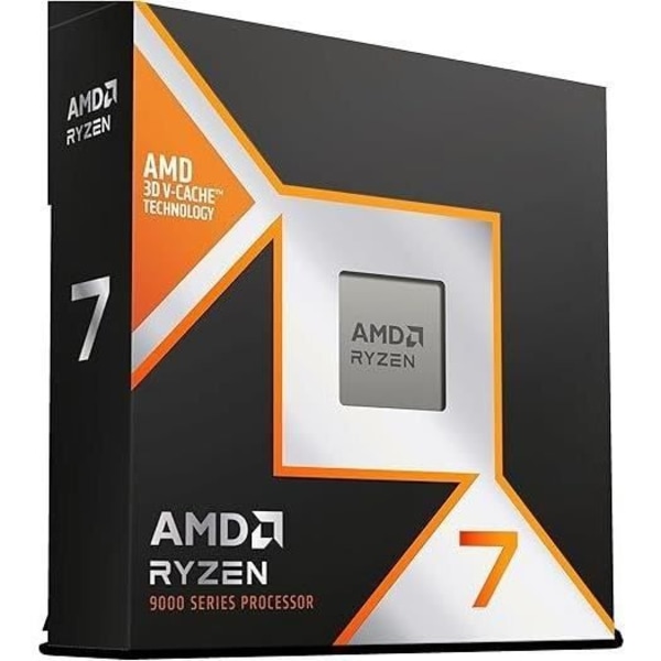Processor - AMD - Ryzen 7 9800X3D - 4,7 GHz, 8 kerner, 104 MB L2 & L3, AM5