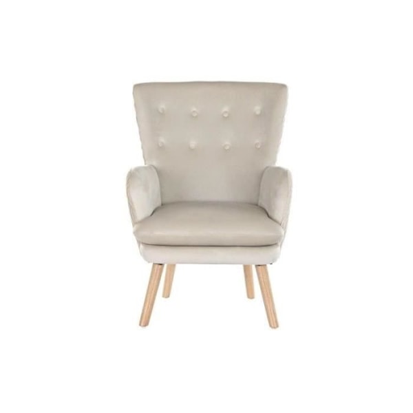 Thyann Istuin Luonnonvaalean Beige Puu Polyesteri (67 x 70 x 95 cm)