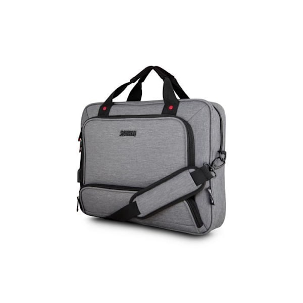 URBAN FACTORY MTE15UF Kannettavan tietokoneen laukku - 15,6" - USB-portti ja kaapeli älypuhelimille ja tableteille - Heather harmaa
