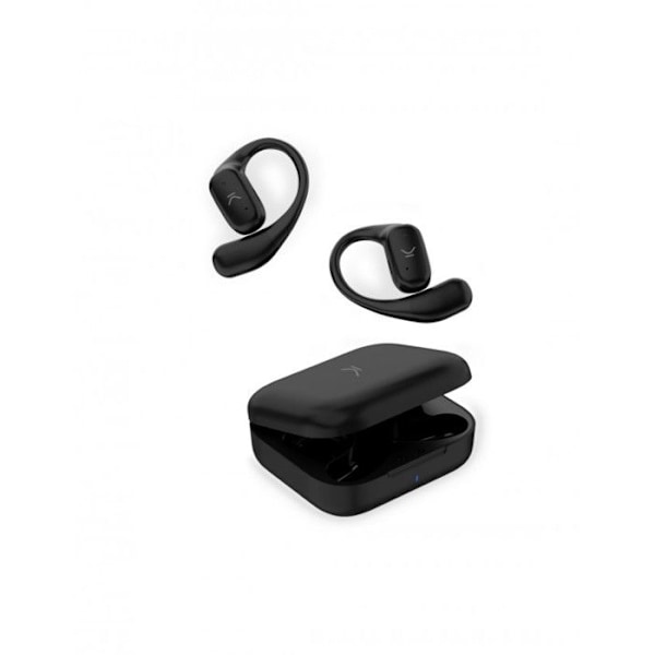 Ksix Cosmos trådlösa hörlurar, Open Ear, Batteritid 6 + 18h, Touch control, Samtal, Röstassistenter, Svart Svart