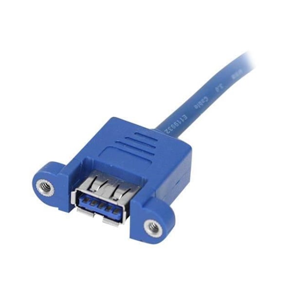 2-porttinen paneeliasennus USB 3.0 -kaapeli - STARTECH - Emolevyn IDC-liitin 2x USB A - F/F