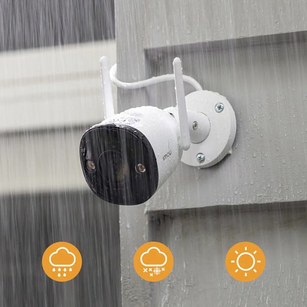 Udvendig kamera Bullet 2E (IPC-K3DP-5H0WF) 5MP, indbygget mikrofon, menneskedetektion, nat-syn Imou