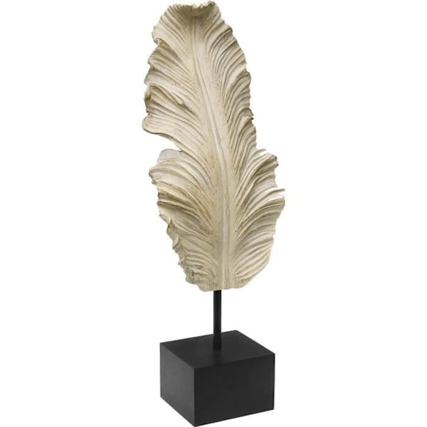 Koristelehti - BRÄNDI - 56 cm - Kulta - Hartsia - Jalustalla Guld, svart