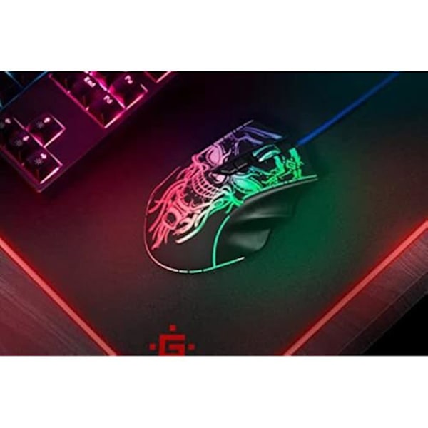 Kablede optisk mus til spil DEFENDER GM-928 Bulletstorm 7200 DPI 7 baggrundsbelyste knapper