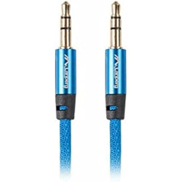 LANBERG CA-MJMJ-10CU-0030-BL äänikaapeli - 3,5 mm jakkiliittimet - 3 metriä - Sininen Blå