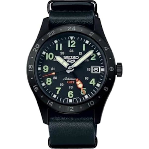 Automaattikello - SEIKO - SSK025K1 - Musta - Teräs - 10 Atm vedensuojelu