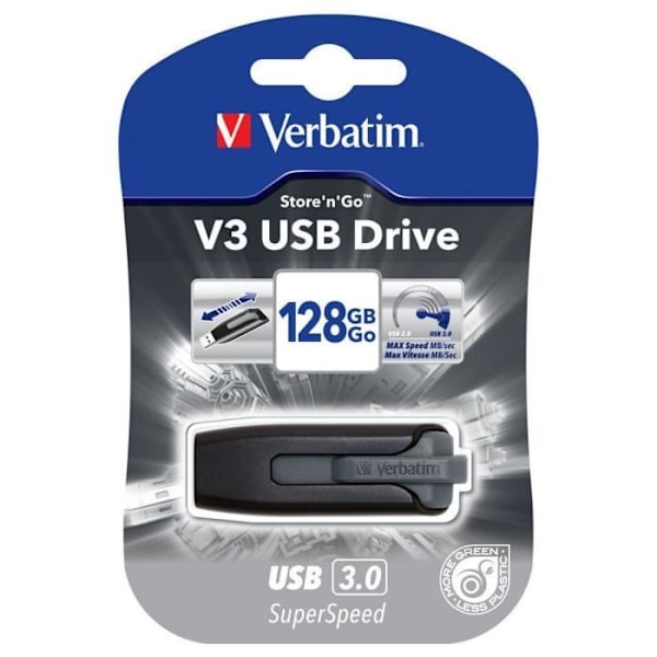 USB nøgle - Verbatim - Store'n'Go - 128GB - USB3.0 SuperSpeed