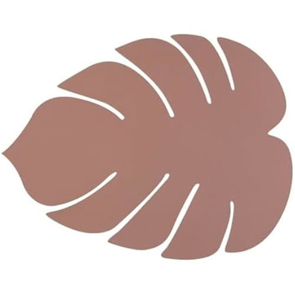 Trivet - VERSA - Kasvinlehti - Monivärinen - 35 x 44,5 cm - Vaaleanpunainen Flerfärgad