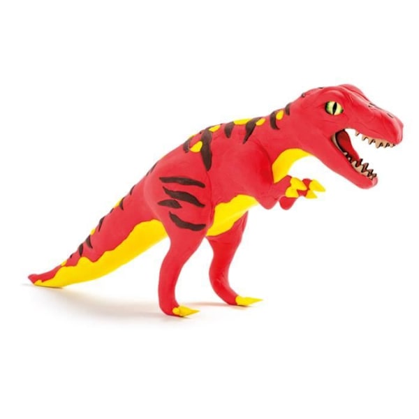 Mina djur att modellera: dinosfabriken T-REX Brun, Gul