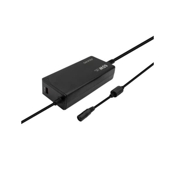 Adapter och Transformator - AISENS - ASLC-65Wauto-Bk - 65 W - Inomhus - Justerbar spänning