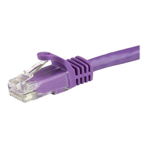 STARTECH.COM Cat6 UTP -koukuttomana verkkokaapeli - RJ45-ethernetkaapeli, joka ei tahdo mennä solmuun - patch-kaapeli - 3 m - Violetti