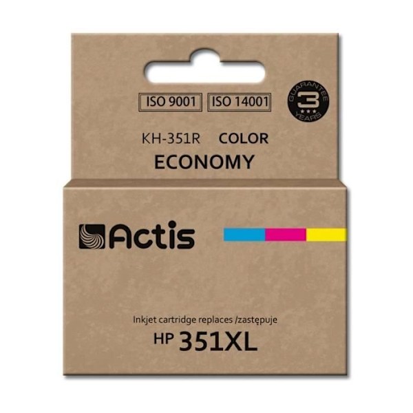 Actis KH-351R blækpatron 1 stk. Kompatibel Standardudbytte Cyan Magenta Gul