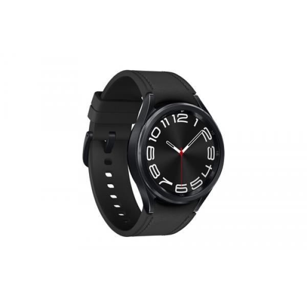 Samsung Galaxy Watch6 Classic. Berøringsskærm. Batterikapacitet: 300 mAh. Vægt: 52g. Remfarve: Sort. System