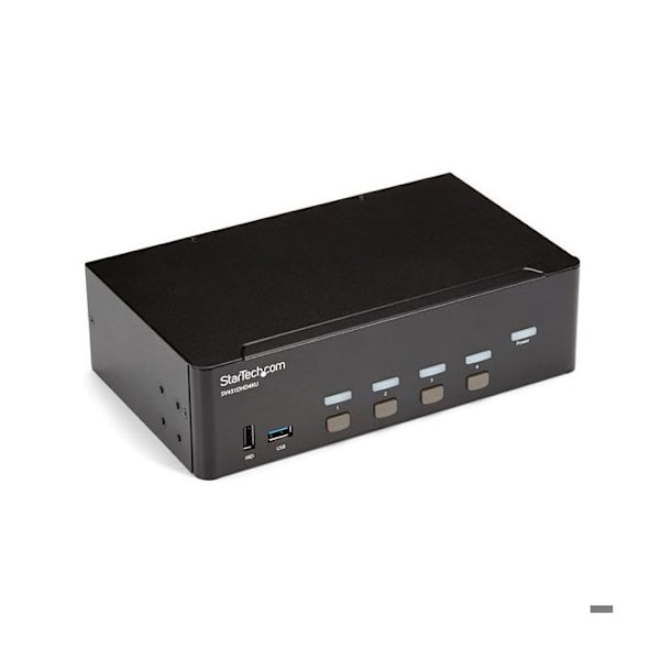 STARTECH - HDMI KVM 4K30 KAKSOISNÄYTTÖ - Väri: Musta