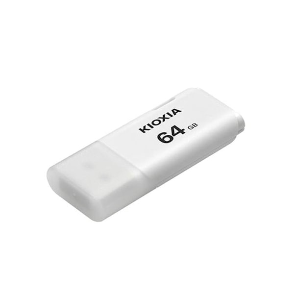 KIOXIA 64GB U202 USB 2.0 nøgle - Hvid - Flash-hukommelse - USB 2.0 Hvid