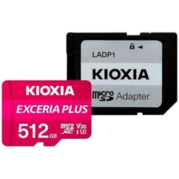 Hukommelseskort - Kioxia - Exceria Plus U3 V30 - 512 GB - Klasse 10 - microSD