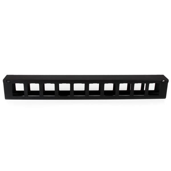 Kabelstyringspanel - STARTECH - CMDUCT1UX - 1U - Sort - Guide med dække