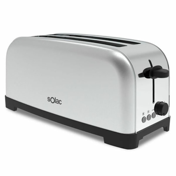 Brødrister - Solac - TL5419 - 1400W - Rustfrit stål - 2 skiver