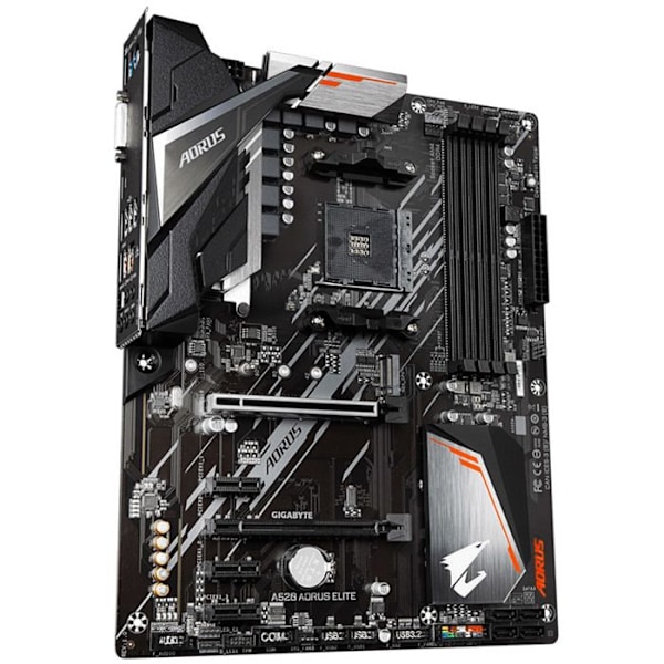 Moderkort - Gigabyte - A520 Aorus Elite - Socket AM4 - Kablet - Sort