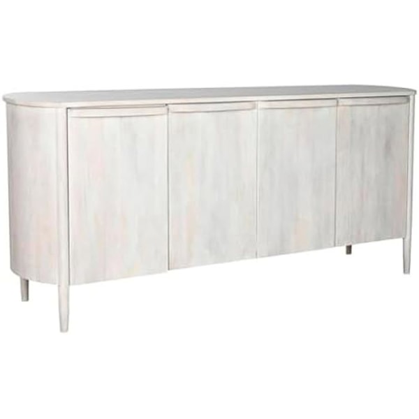 Skænk - HOME ESPRIT - Hvid - 193 x 47 x 85,5 cm - Flerfarvet - Lav skænk Flerfärgad