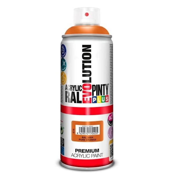 Novasol Spray Orange RAL2004 Blankettfärg - Pinty 616 Orange RAL2004