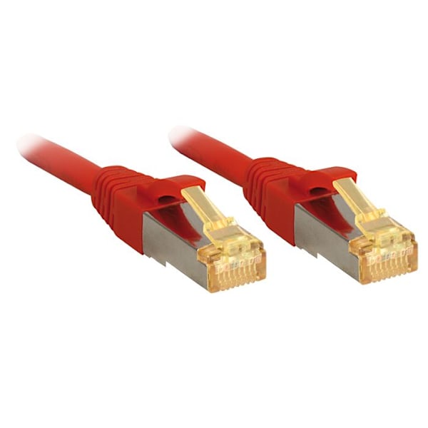 LINDY CAT 7 Lsoh netværkskabel - Kobber - 6000MHz - 5m - Rød