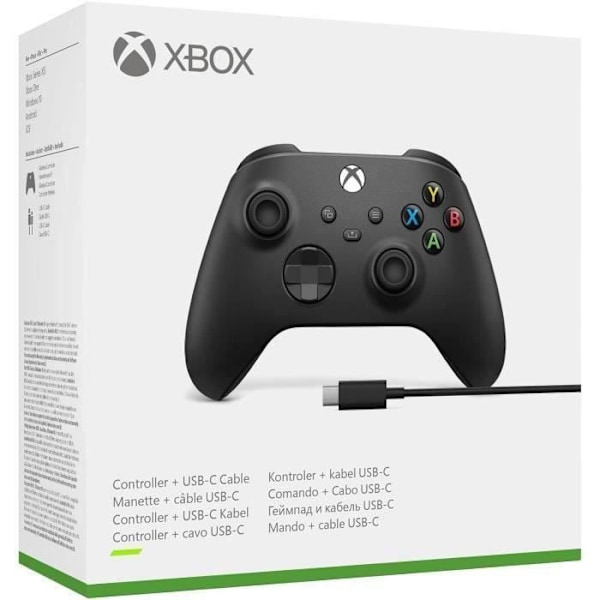 Xbox Wireless Controller med kabel för PC
