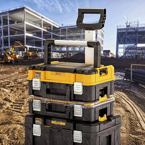 T-STAK IP54 pienikapasiteettinen laatikko, jossa organisointi ja pitkä yläkahva - DEWALT - DWST83344-1 n.c.
