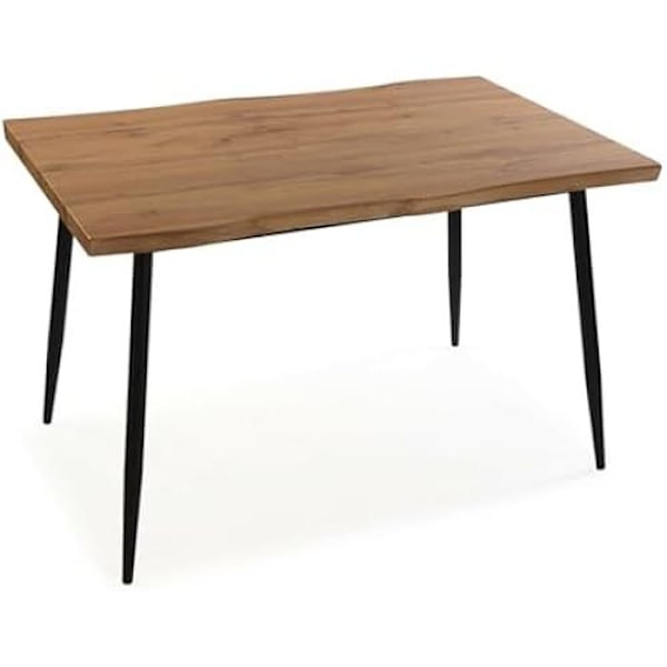 Matala Pöytä - VERSA - Malika - PVC ja Metalli - MDF Puuta - 80 x 75 x 120 cm Flerfärgad