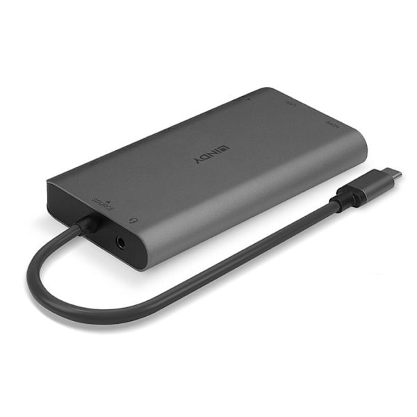 USB-C dockningsstation - LINDY - 43323 - Kompakt - Multifunktionell - Universal