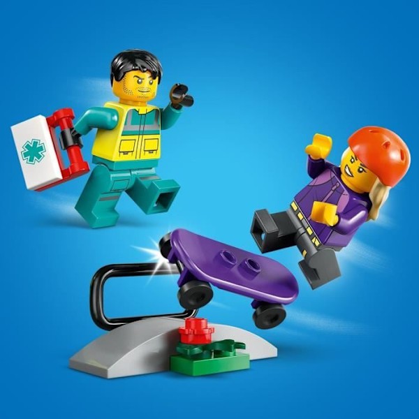 LEGO City 60451 Emergency Ambulance – Byggelegetøj til drenge fra 5 år og opefter Flerfärgad
