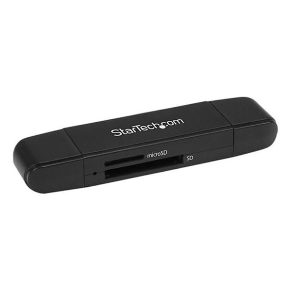 STARTECH microSD SD-kortlæser - USB 3.0 5 Gb/s - USB C USB A - Sort