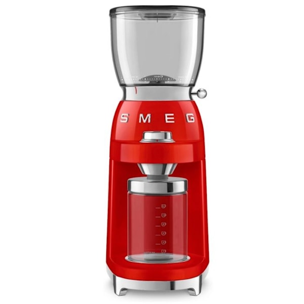 Smeg Kahvimylly 350g 150w punainen - CGF11RDEU Röd, Krom