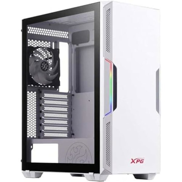 Mid-Tower PC-chassi - XPG - STARKER - ATX/Micro ATX - Härdat glas - USB 3.0-port - Vit