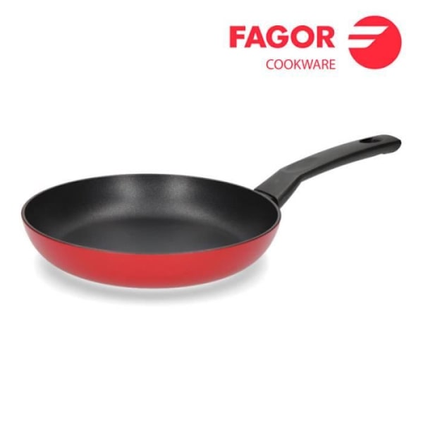 Stegepande - Fagor - Elan 3 - Rød - Ekstra tyk 3 mm aluminium - Non-stick Röd