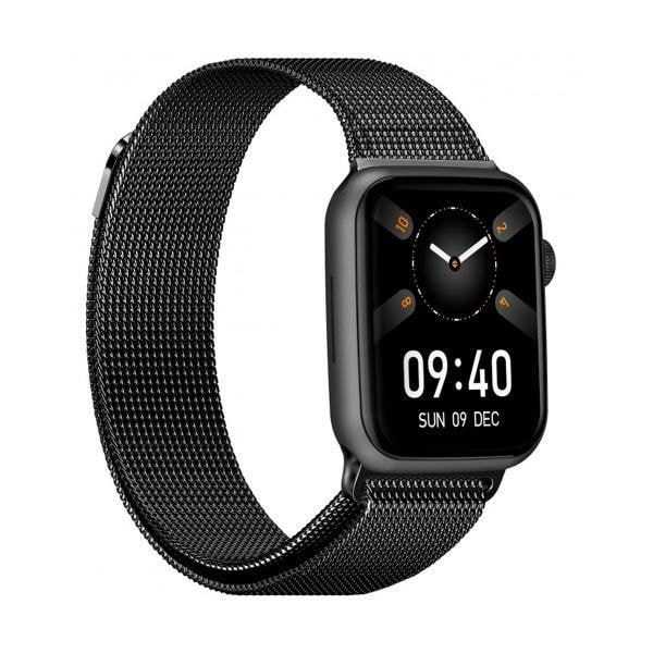 Smartwatch med en 1,91" kvadratisk urtavla DCU Colorful 2 i Black Metal-färg med en 1,91" pekskärm, en