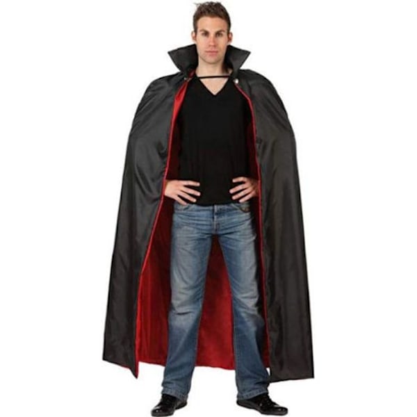 Vampyr Cape - ATOSA - för vuxna - Svart och Röd Svart röd