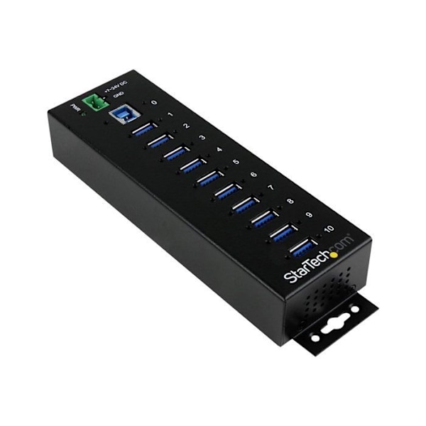 USB 3.0 - STARTECH.COM - ST1030USBM - 10 porttia - Ylijännitesuojaus - Metalli