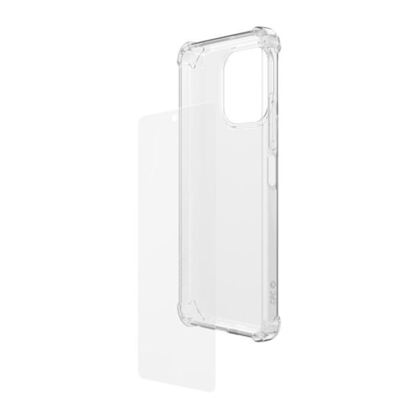 Skyddspaket - SPC - Discovery 2 - Silikonfodral - Härdat glas - Förstärkta hörn Transparent
