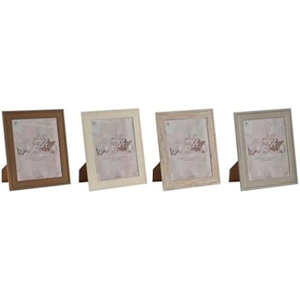 Valokuvakehys - HOME ESPRIT - ruskea beige kerma - lasi - polystyreeni - 26,2 x 31,2 cm mångfärgad