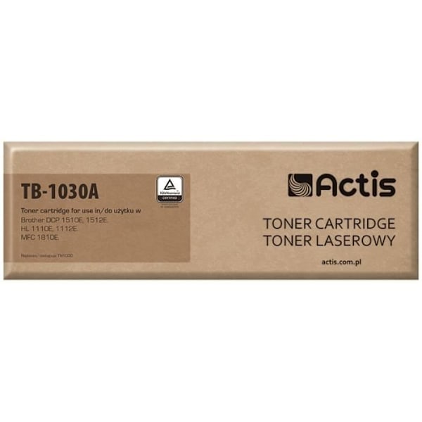 ACTIS TB-1030A -värikasetti Brother TN-1030 - Musta - Laseri - 1 000 sivua