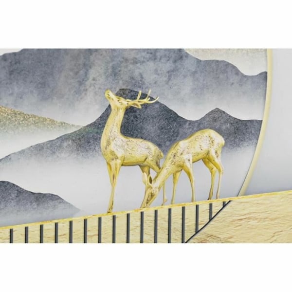 set med 3 moderna bergsmålningar (200 x 3 x 70 cm)
