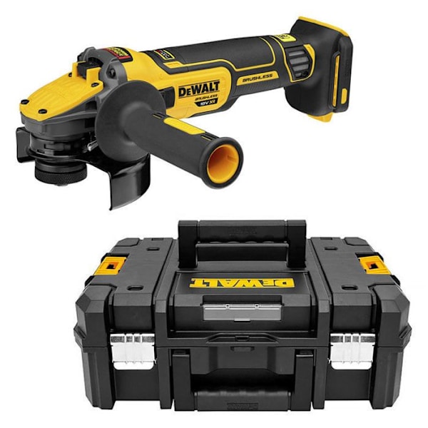 Meuleuse 125 mm XR 18V - DEWALT - ilman akkua tai laturia - TSTAK - DCG409NT-XJ