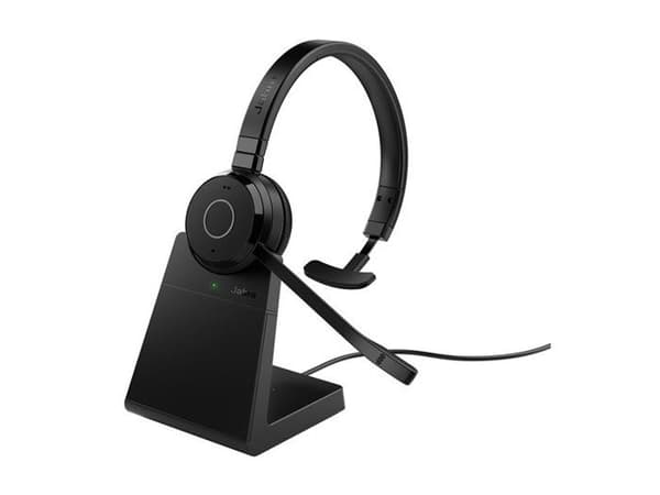 Trådlösa stereohörlurar - Jabra - Evolve 65 Te Link MS - Batteritid 12h - Räckvidd 30m - Certifierad av Microsoft Teams Mono