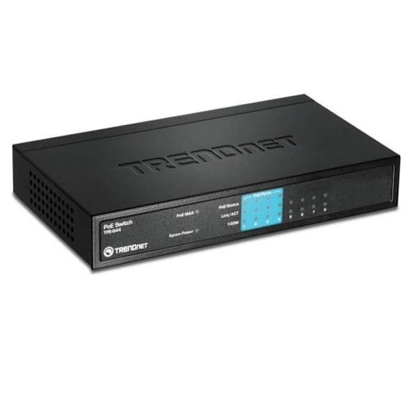 TRENDnet TPE-S44 - 8 port Ethernet 4+4 PoE switch Blå