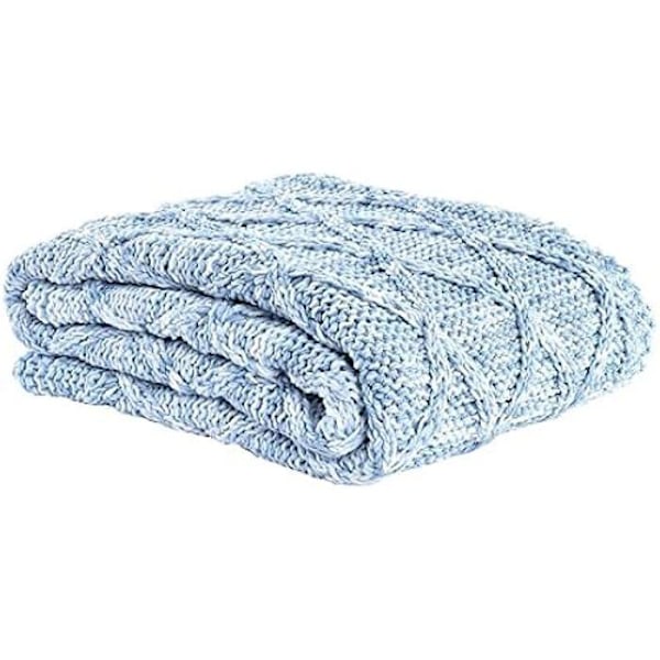 Filt - DKD HEMINNREDNING - Standard - Blå - Polyester - 150 x 125 cm blå