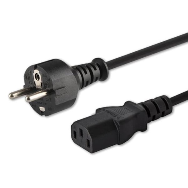 Schuko (M) - IEC C13 strømkabel på 1,8 m CL-138