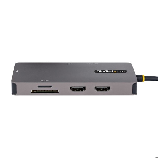 USB Multiport - Startech - 120B-USBC-MULTIPORT - 4K Ultra HD - HDR - 100W Pass-Through