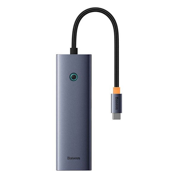 USB-C-hubb - Baseus - UltraJoy - 4K@60Hz - 6 portar - Grå sidereal