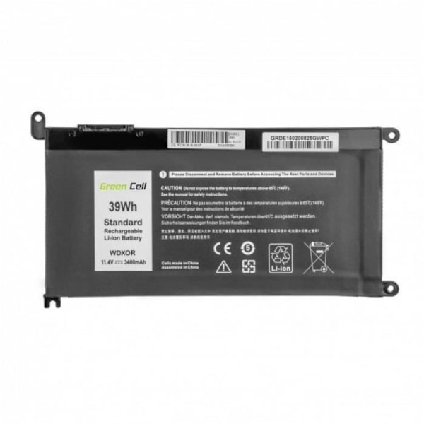 Bærbar computerbatteri WDX0R 11,4 V 3400 mAh - GREENCELL - Dell - Lithium Ion